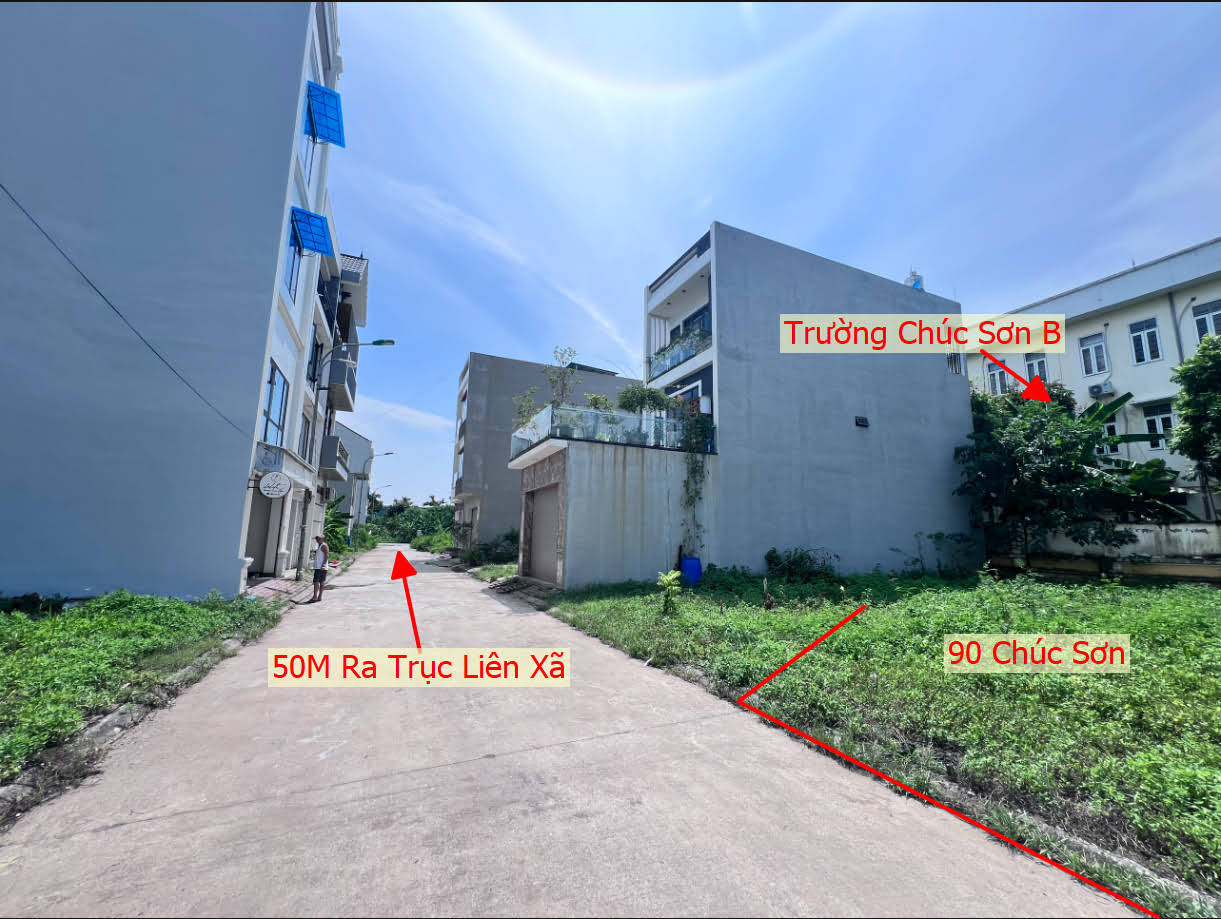 Hình ảnh Bán Đất Thị Trấn Chúc Sơn Ngay Sau Trường Tiểu Học Chúc Sơn B Gần QL6A