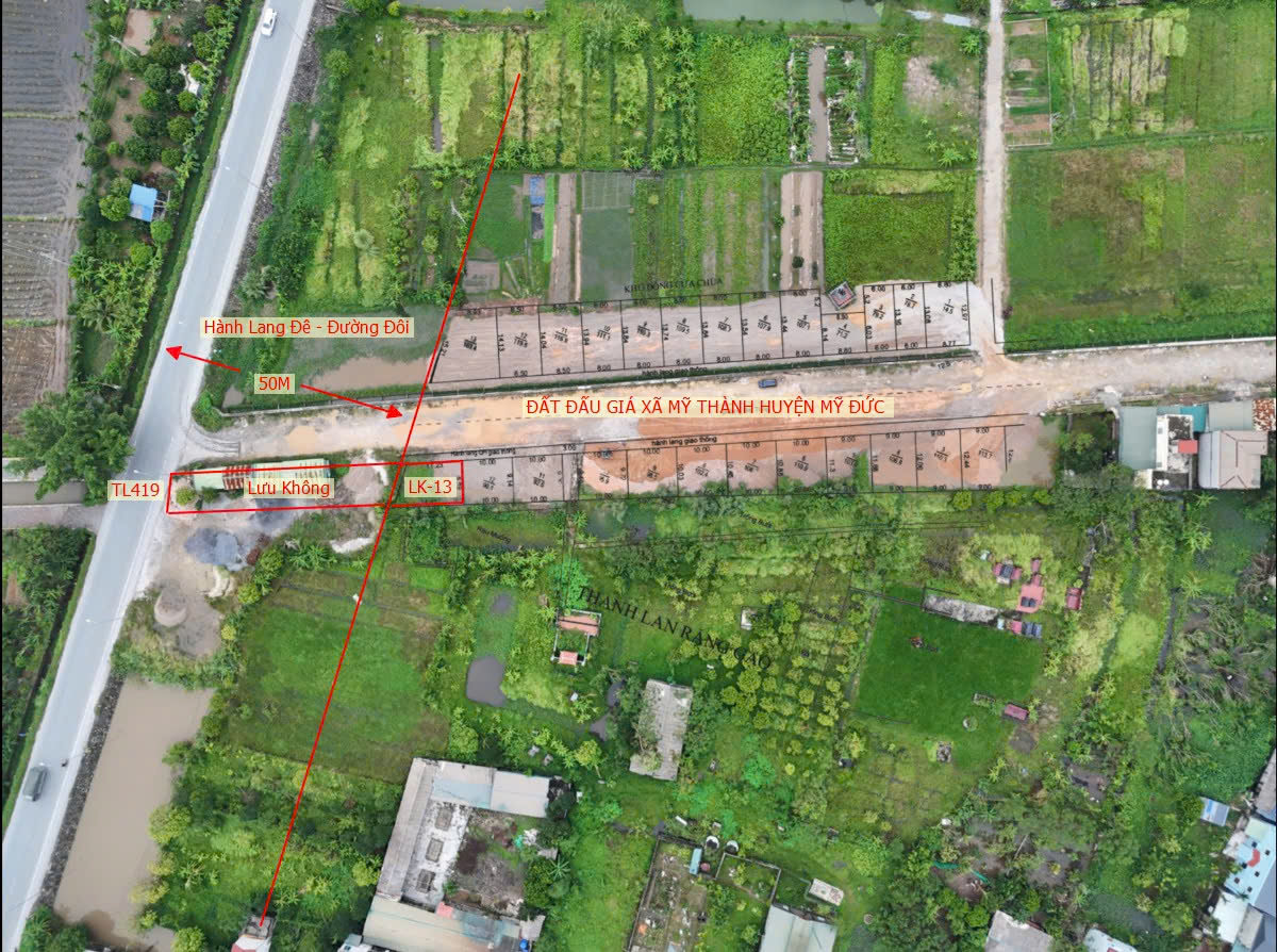 Hình ảnh Bán Đất Đấu Giá Mỹ Thành | Đất Đấu Giá Mỹ Đức Thuộc Khu Rặng Gạo Ô Tô Đỗ Trước Đất