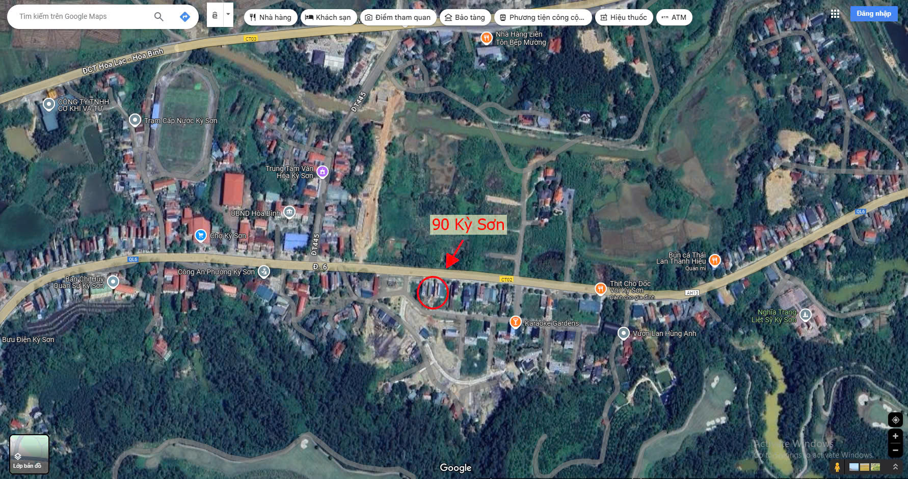Hình ảnh Bán Đất Kỳ Sơn Sát Mặt Đường Kinh Doanh QL6A Ngay Trung Tâm Hành Chính Phường Kỳ Sơn Giá Chỉ Hơn Tỷ
