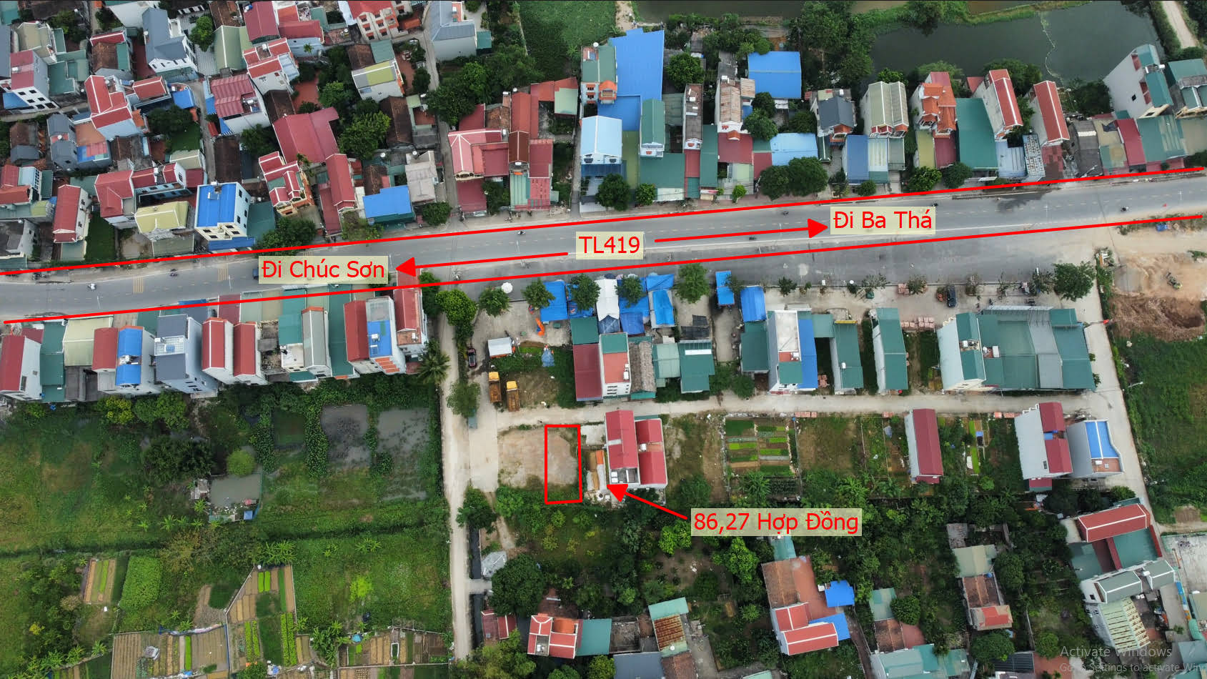 Hình ảnh Bán Đất Đấu Giá Hợp Đồng Ngay Gần Mặt Đường TL419 Trung Tâm Xã Hợp Đồng